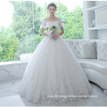 Guangzhou Online Kurzarm Appliqued Brautkleid Brautkleider